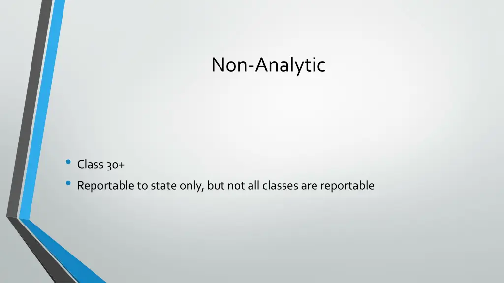 non analytic