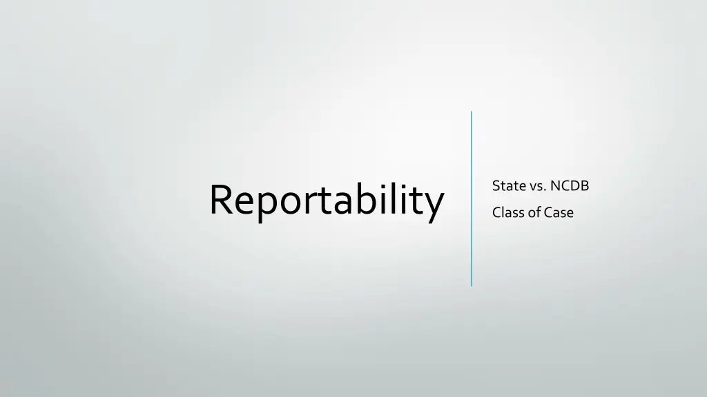 state vs ncdb