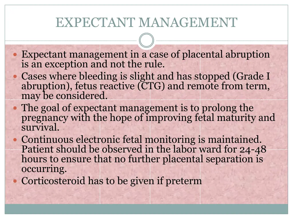 expectant management 1