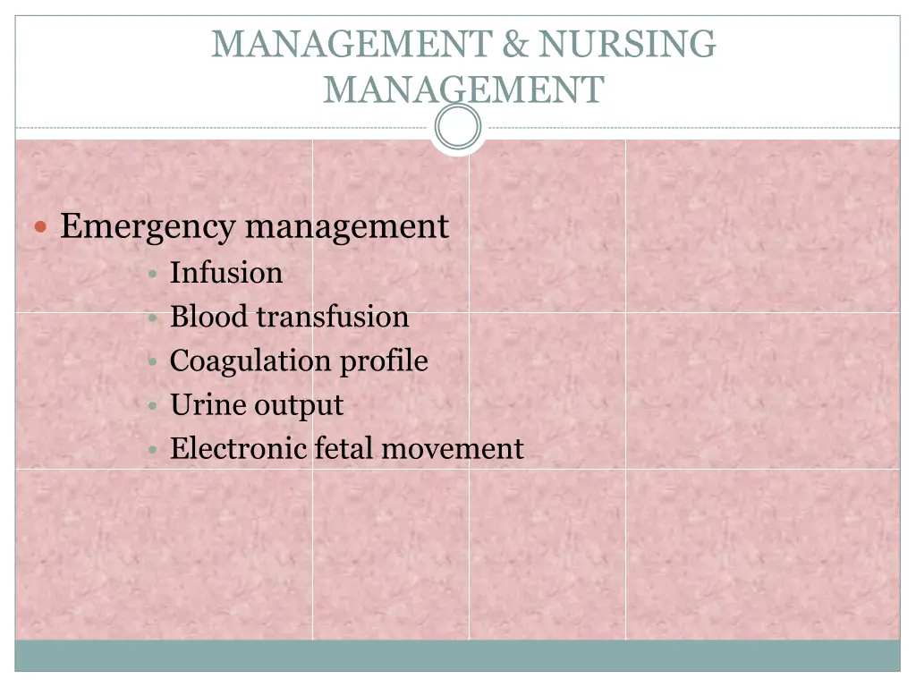 management nursing management