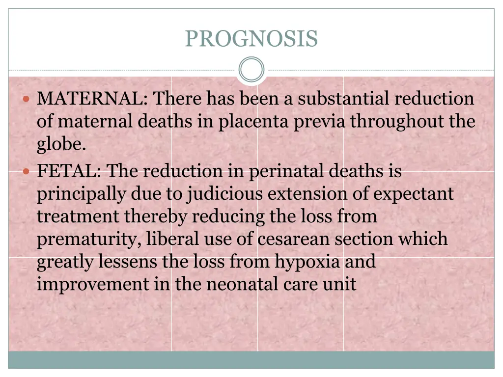 prognosis