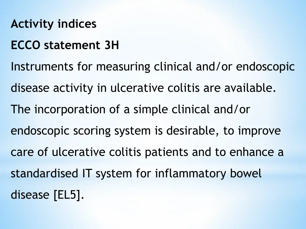 activity indices
