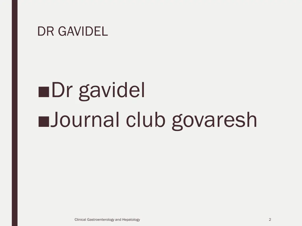 dr gavidel