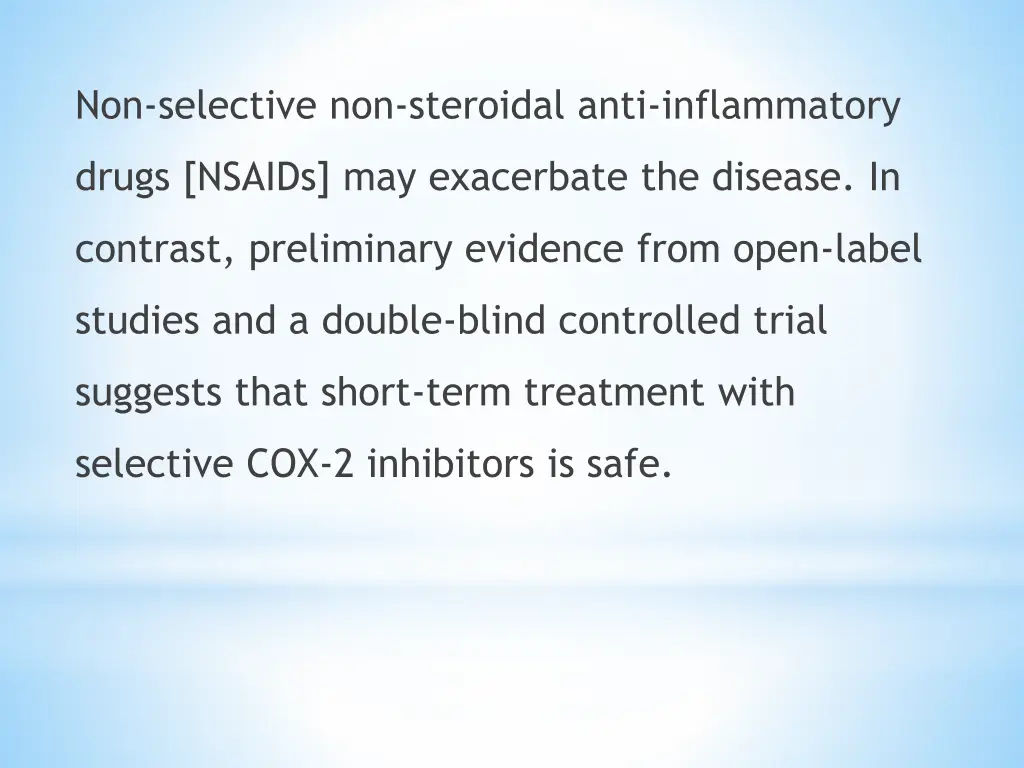 non selective non steroidal anti inflammatory
