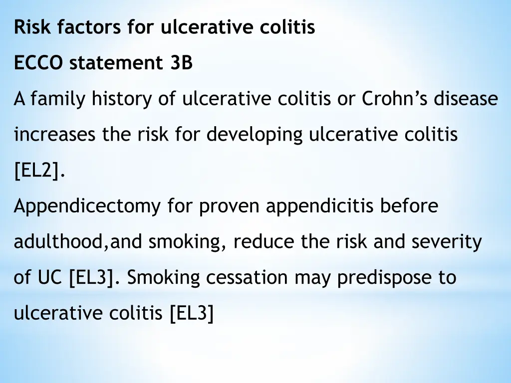 risk factors for ulcerative colitis