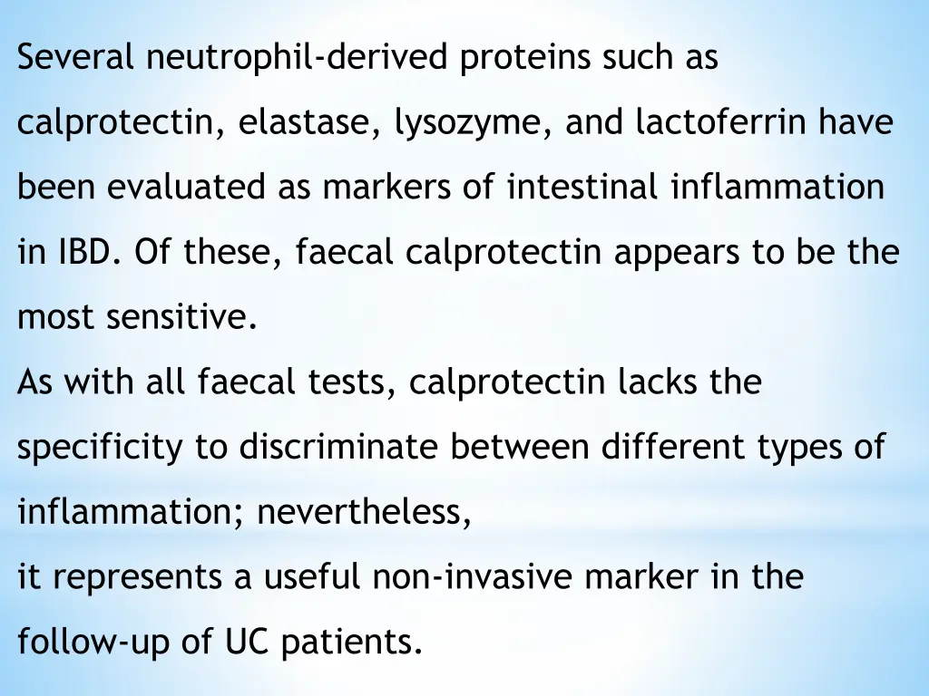several neutrophil derived proteins such as