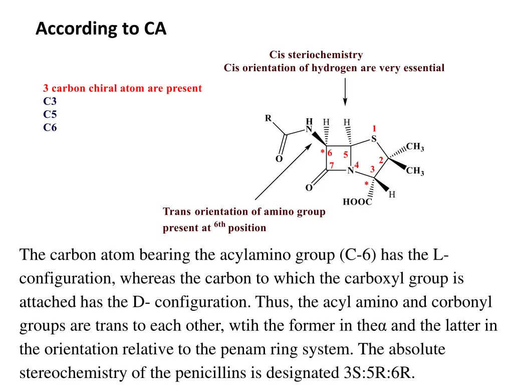 according to ca