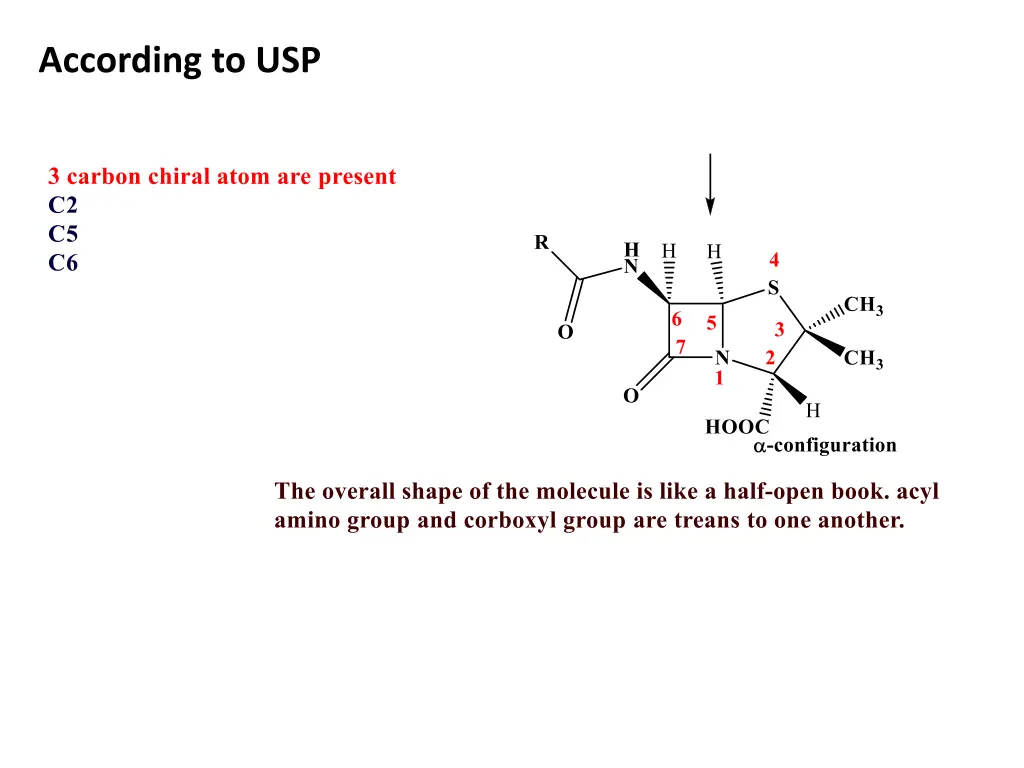 according to usp