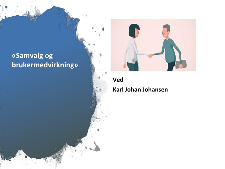 samvalg og brukermedvirkning