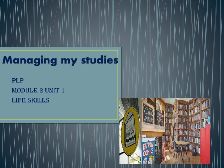 managing my studies