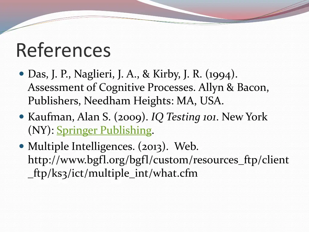 references