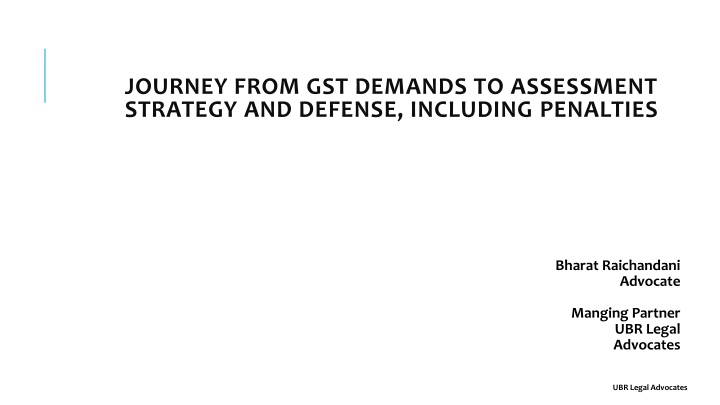 journey from gst demands to assessment strategy
