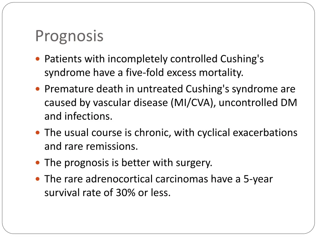 prognosis
