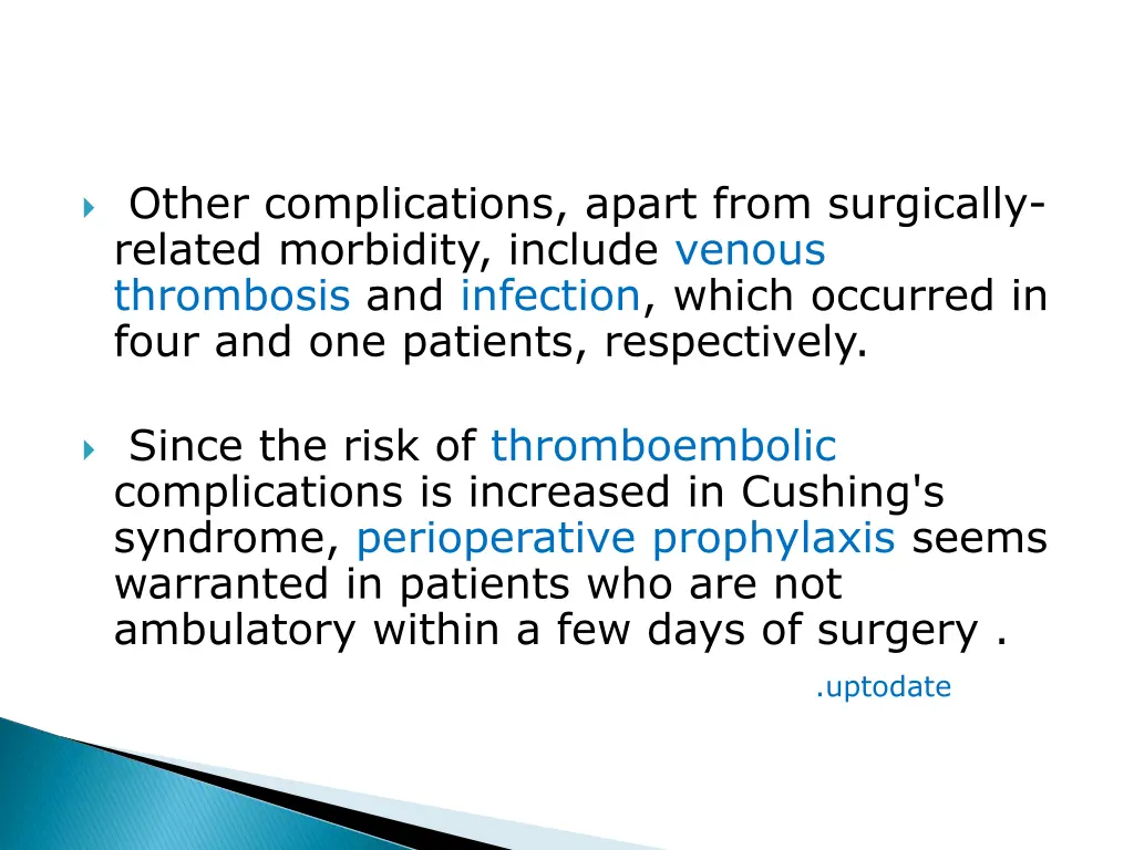 other complications apart from surgically related