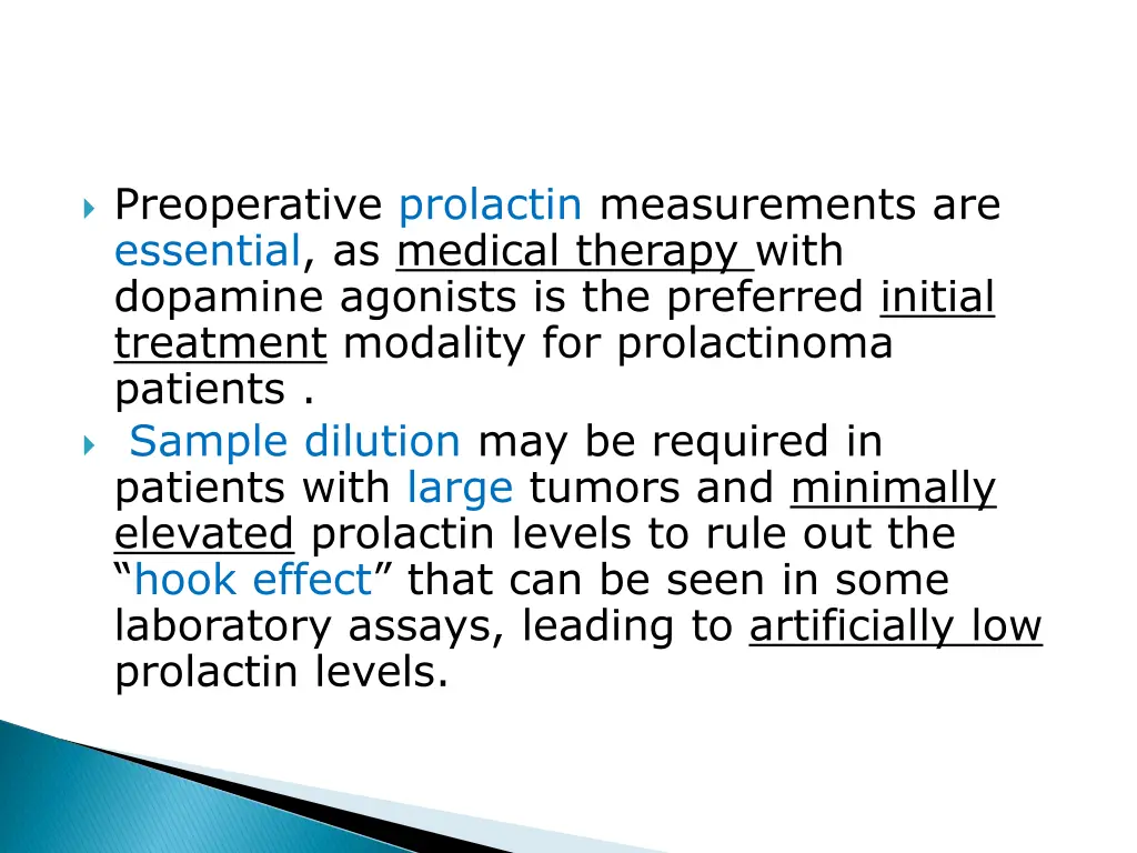 preoperative prolactin measurements are essential