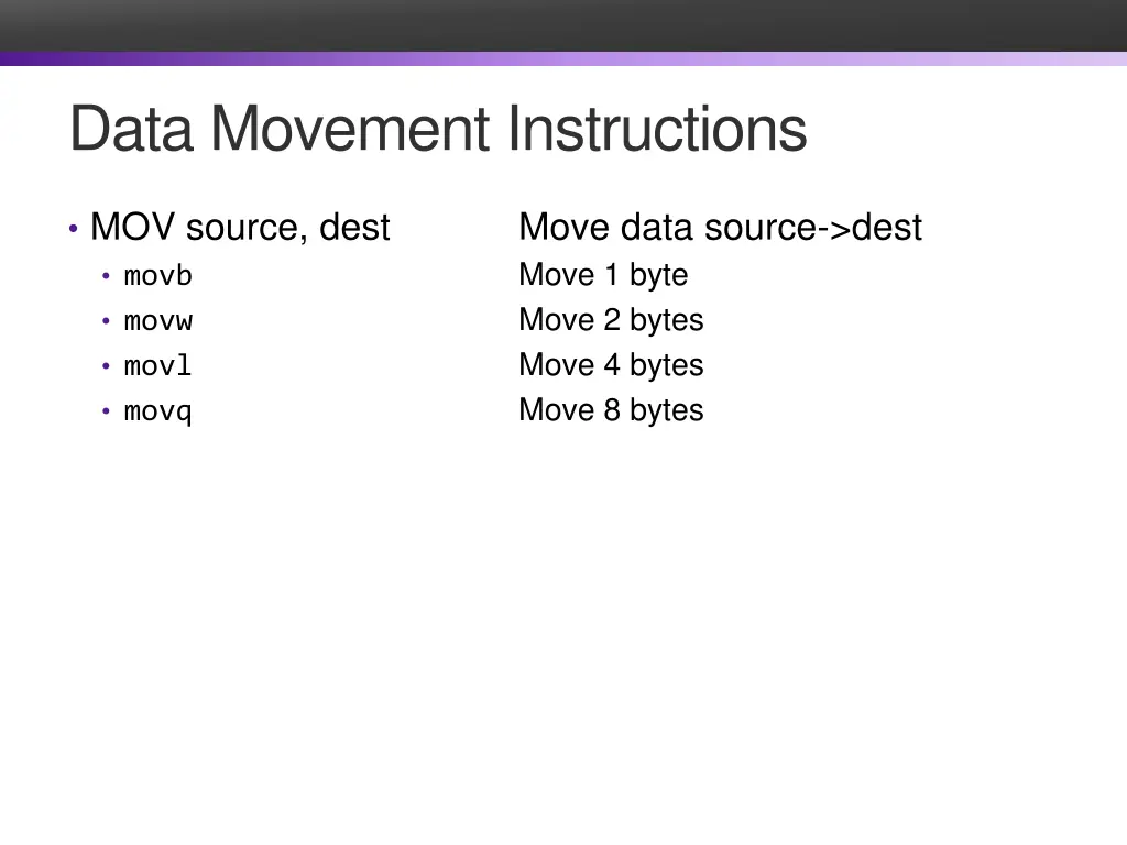 data movement instructions 1