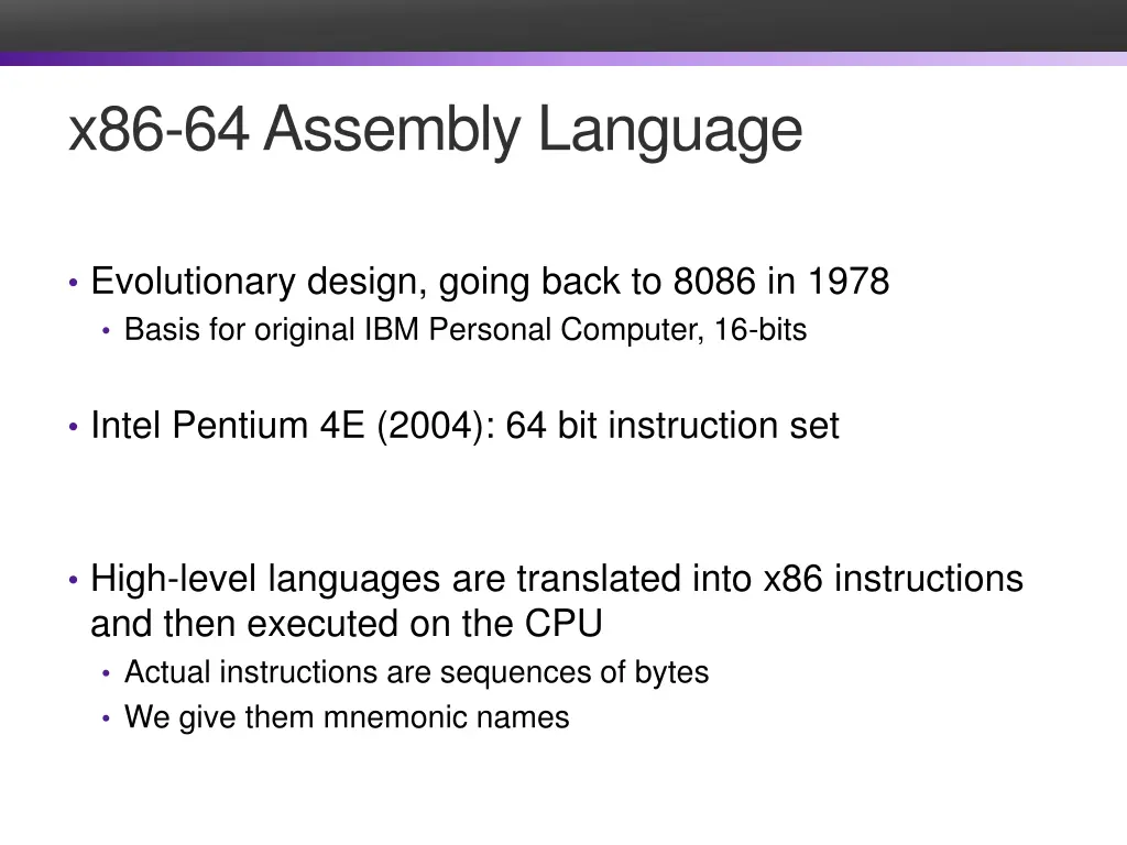 x86 64 assembly language