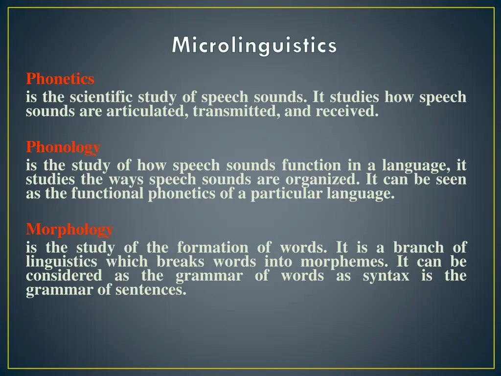 microlinguistics