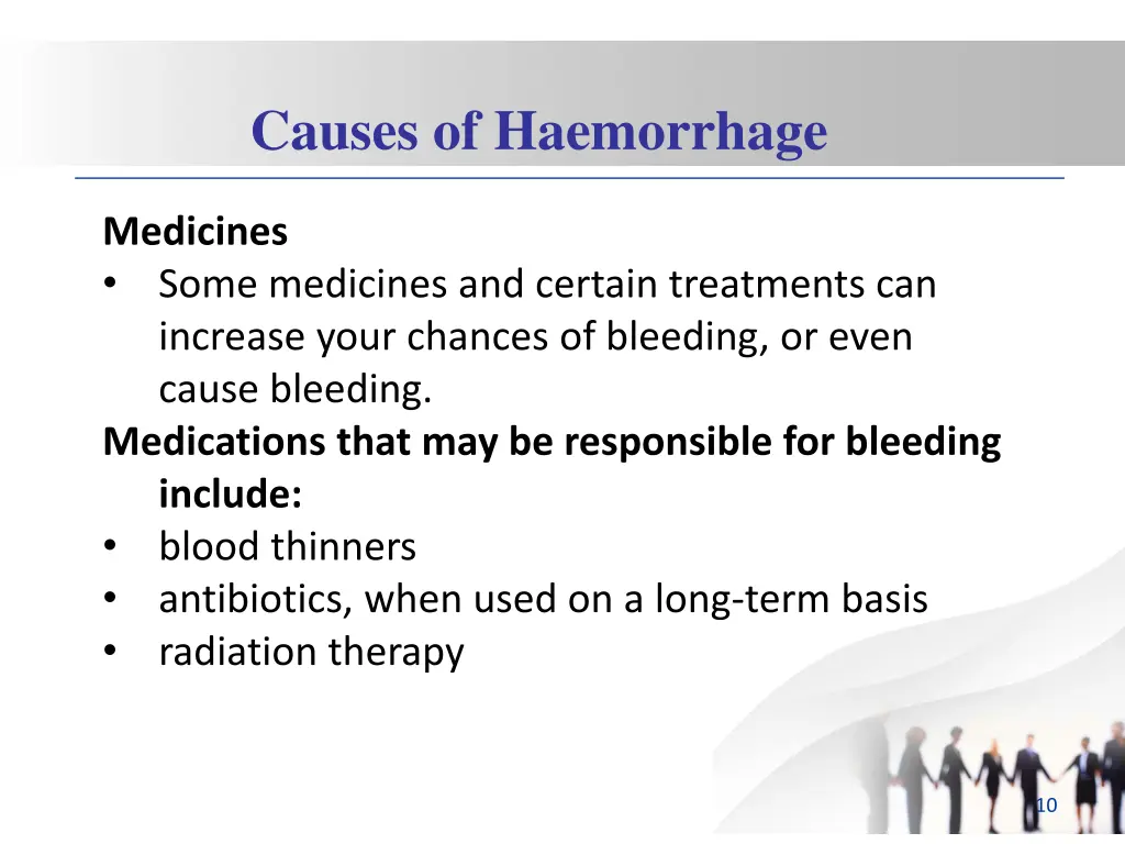 causes of haemorrhage 4