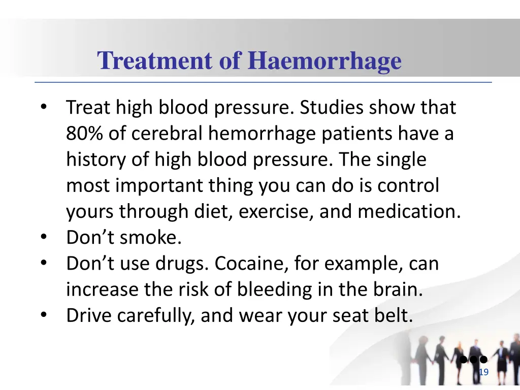 treatment of haemorrhage 4