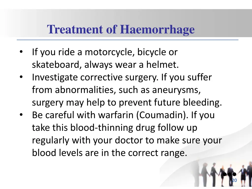 treatment of haemorrhage 5