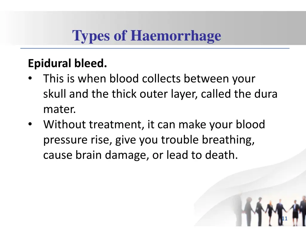 types of haemorrhage