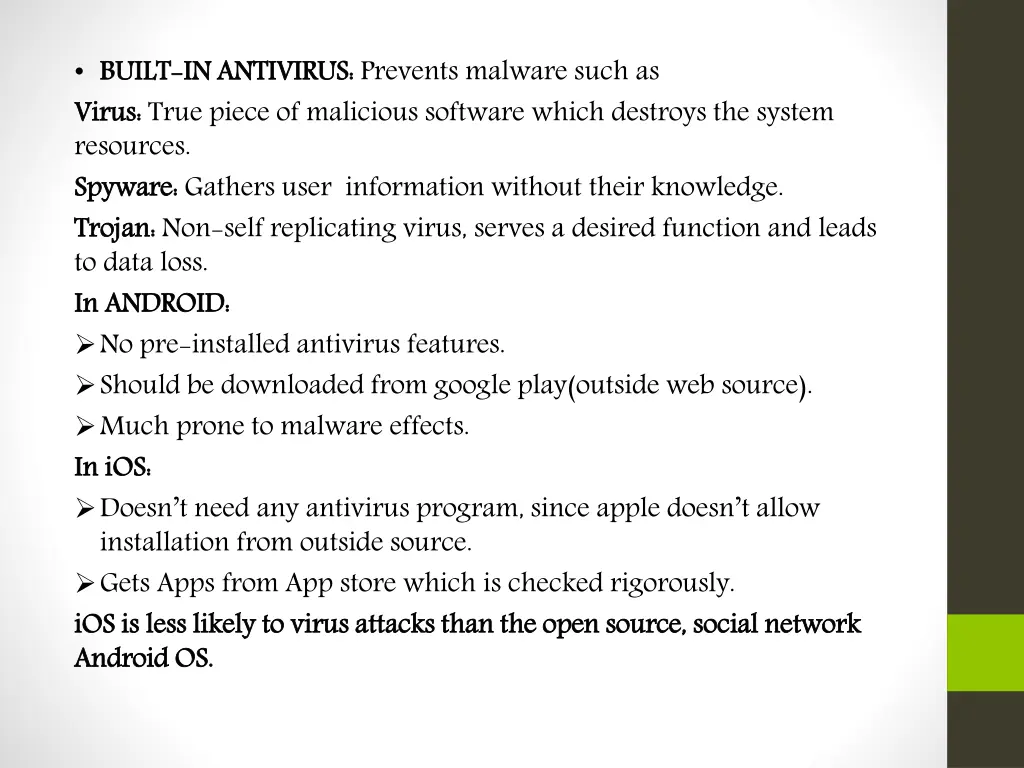 built virus resources spyware trojan to data loss