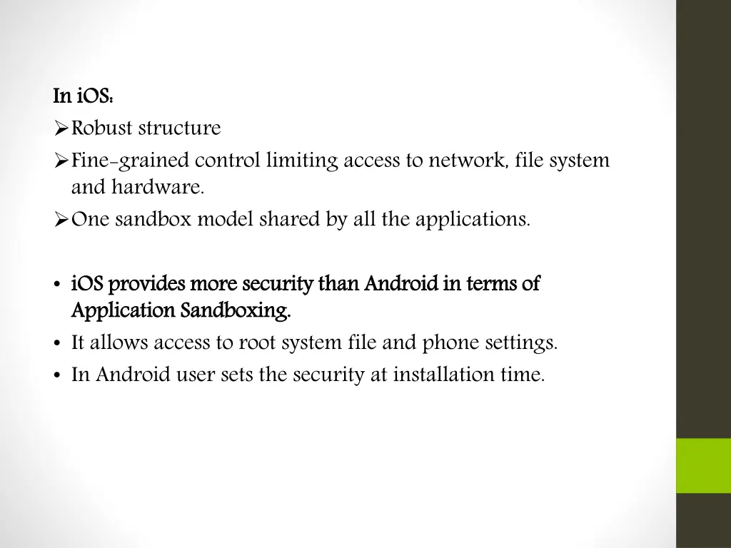 in robust structure fine grained control limiting