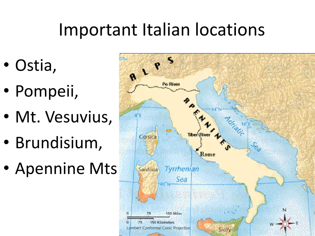 important italian locations