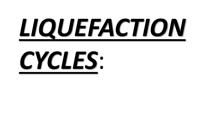 liquefaction cycles