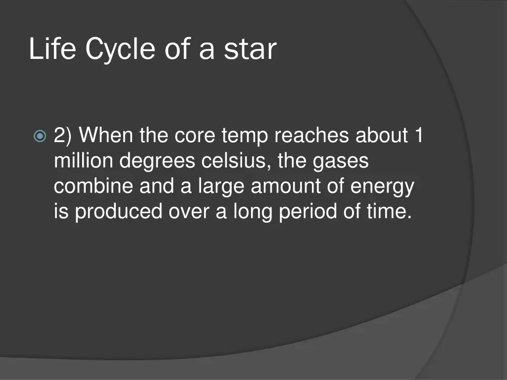 life cycle of a star 1