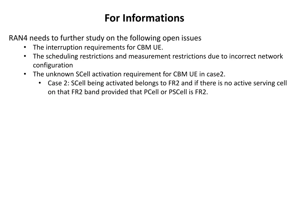 for informations