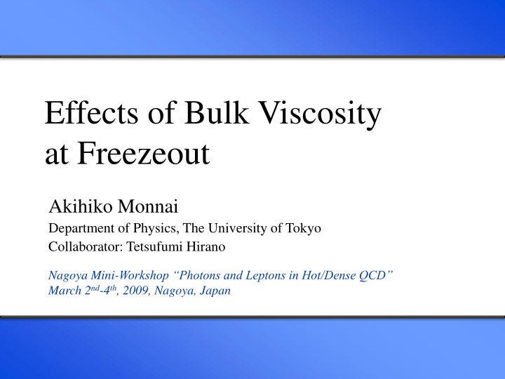 effects of bulk viscosity at freezeout