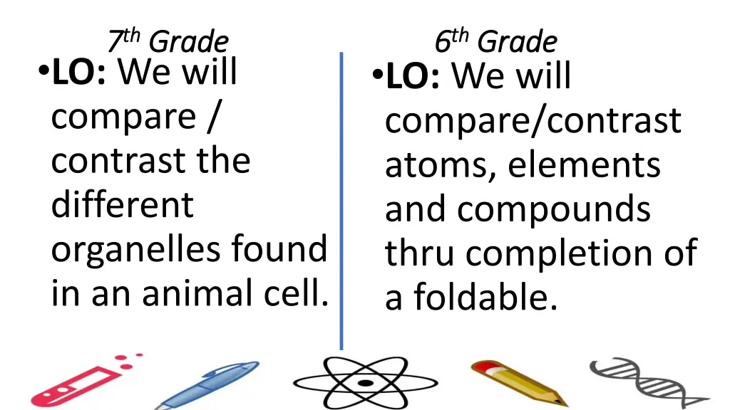 7 7 th th grade grade lo we will compare contrast