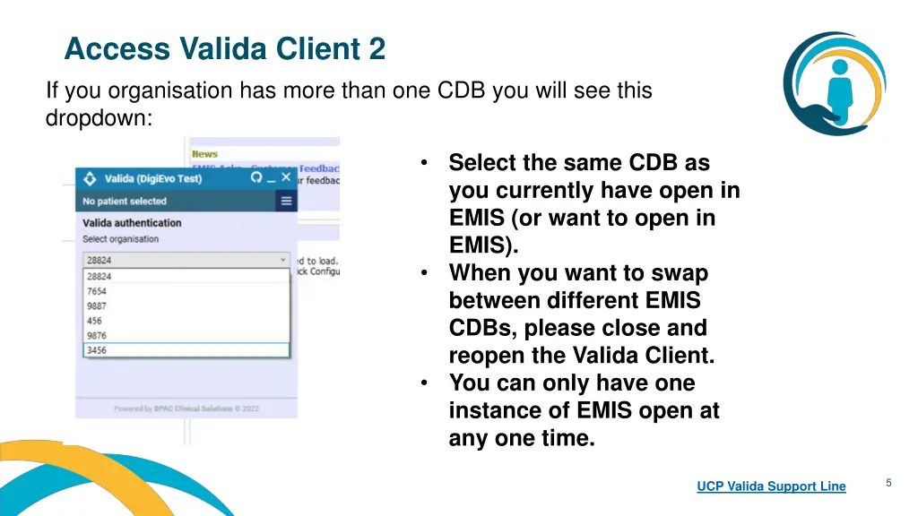 access valida client 2 if you organisation
