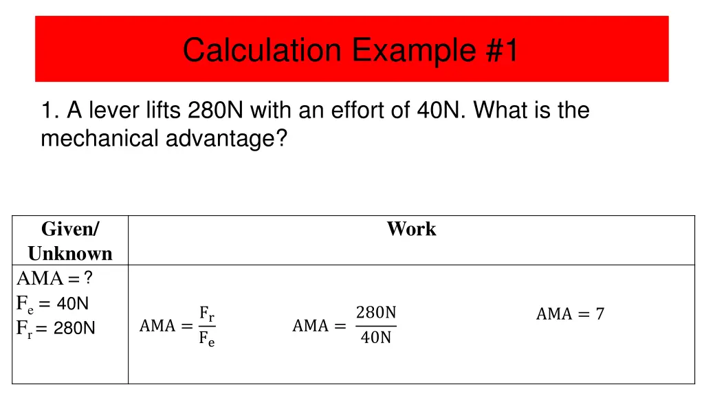 calculation example 1