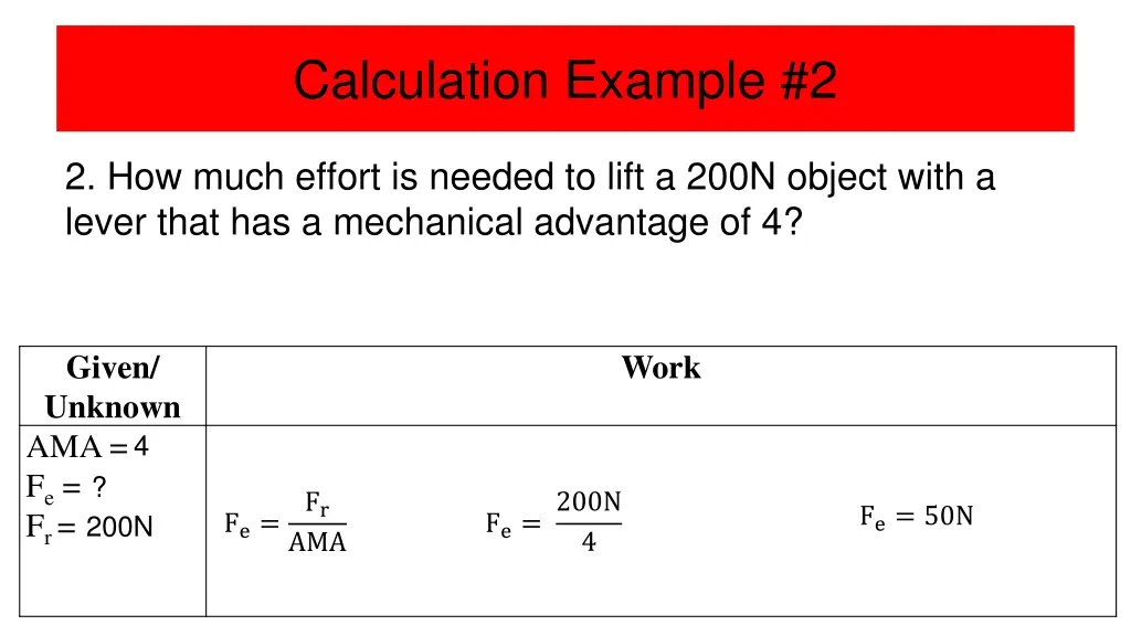 calculation example 2