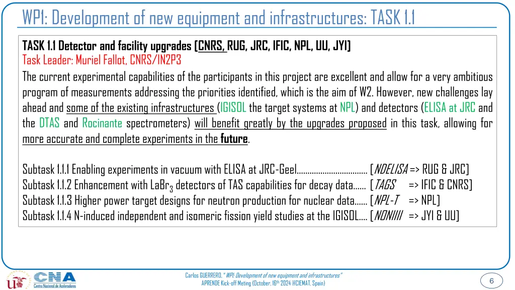 wp1 development of new equipment 1