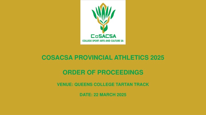 cosacsa provincial athletics 2025