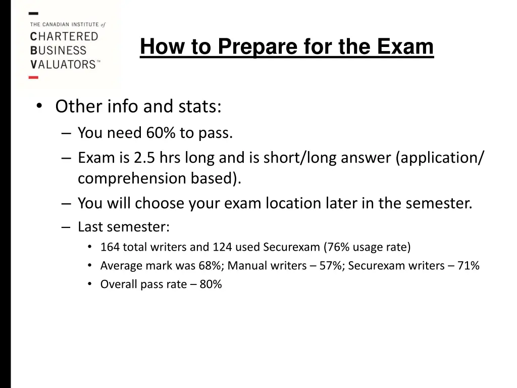 how to prepare for the exam 3