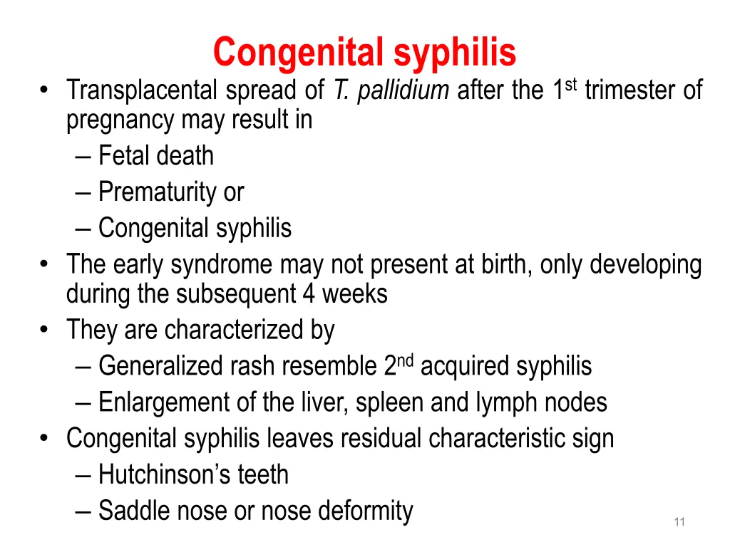 congenital syphilis