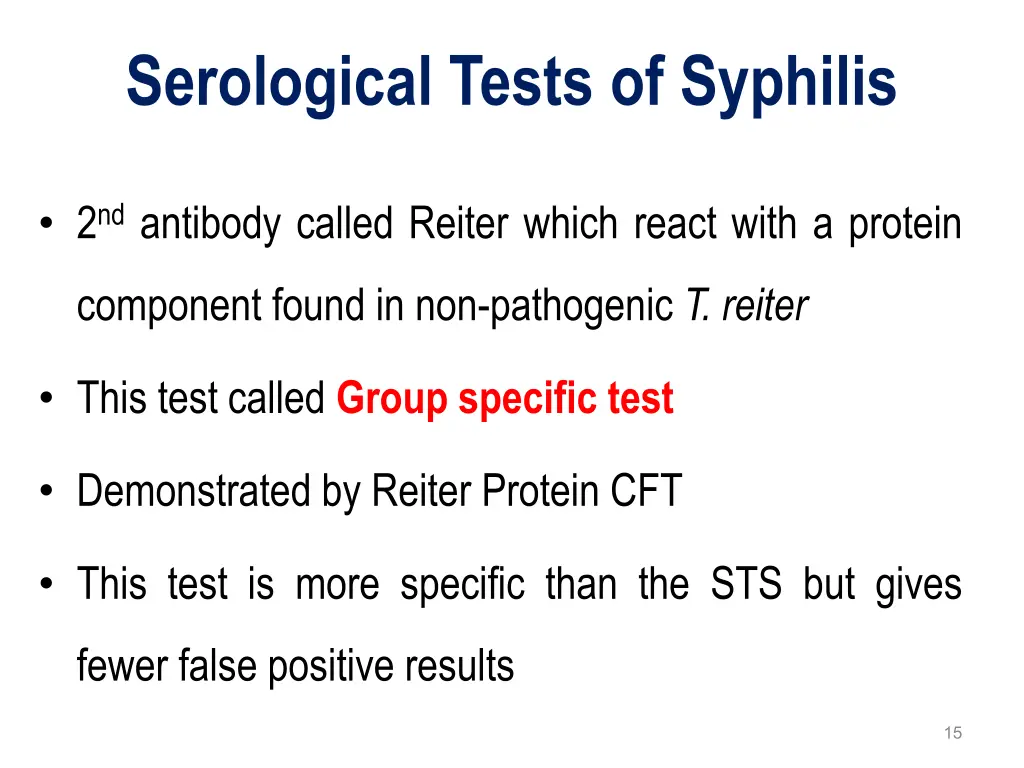 serological tests of syphilis 1
