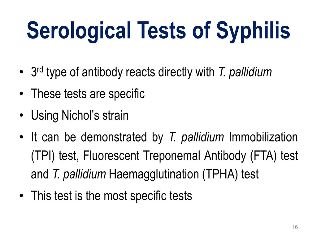 serological tests of syphilis 2