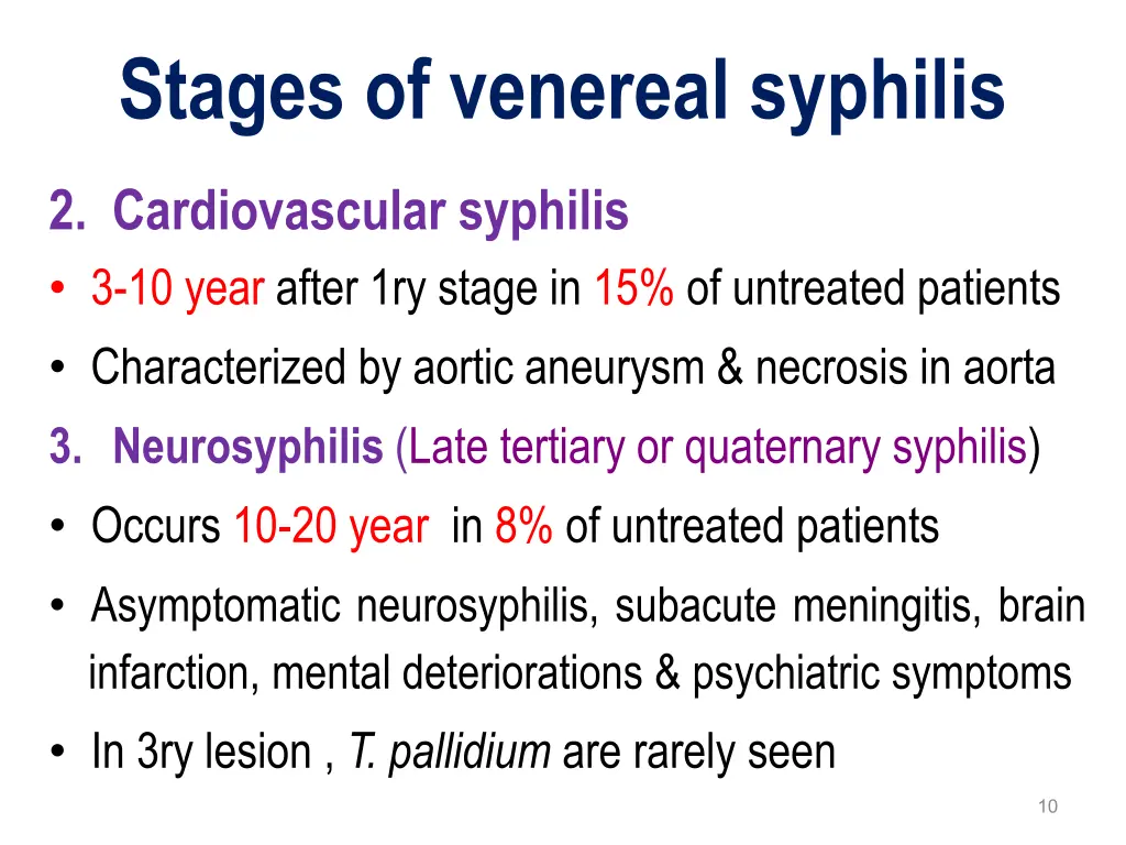 stages of venereal syphilis 2