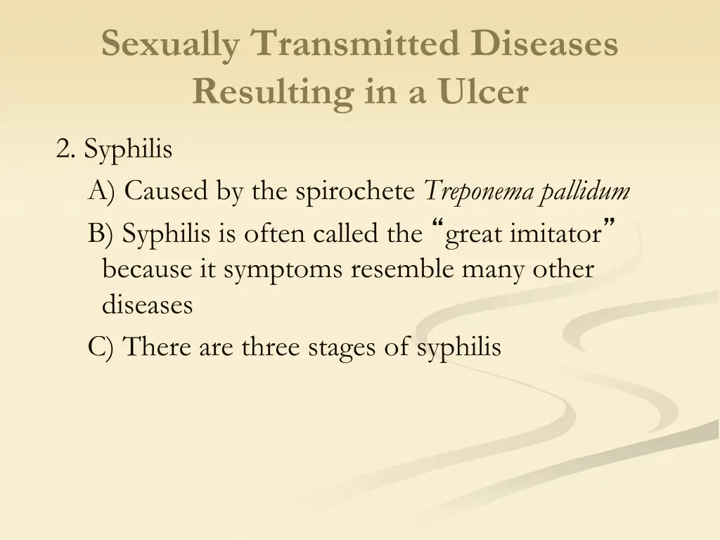 sexually transmitted diseases resulting in a ulcer 1