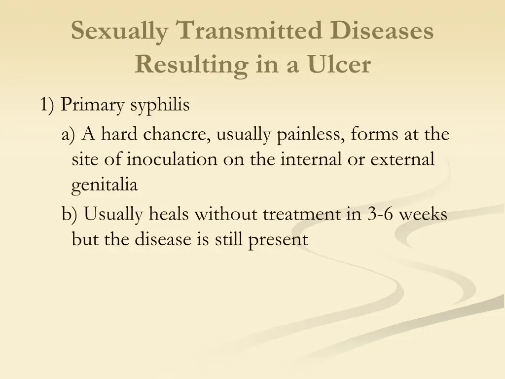 sexually transmitted diseases resulting in a ulcer 2