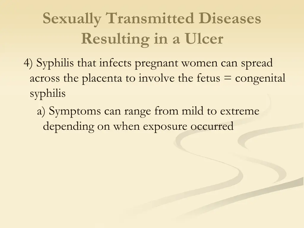 sexually transmitted diseases resulting in a ulcer 6