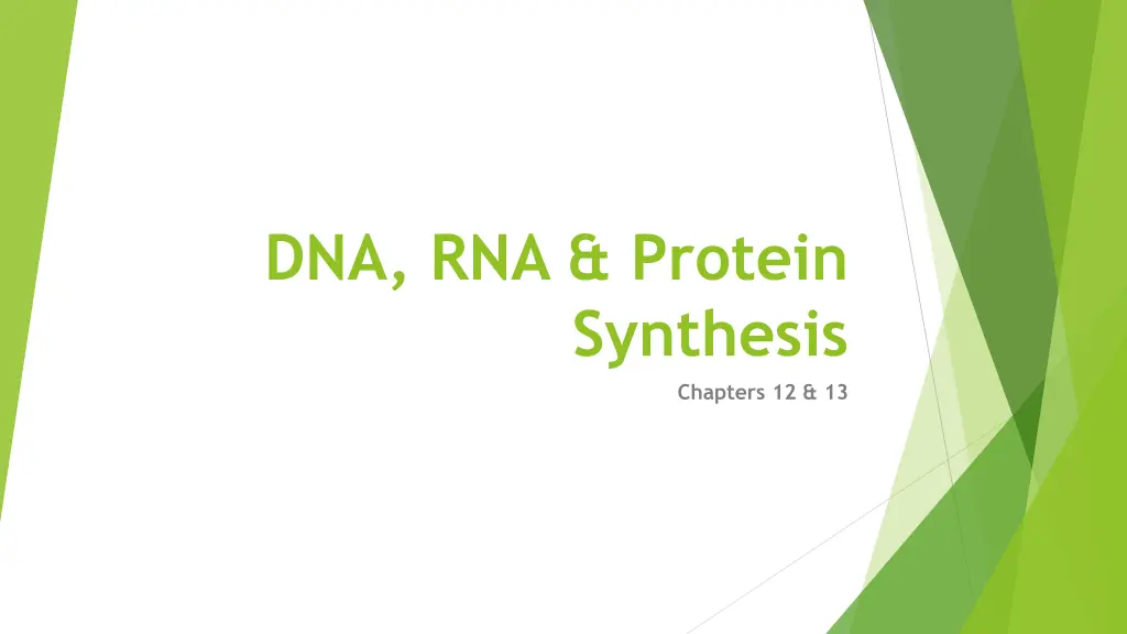 dna rna protein