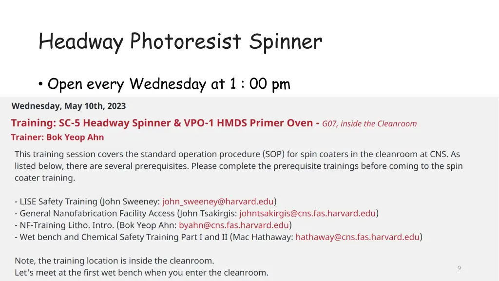 headway photoresist spinner