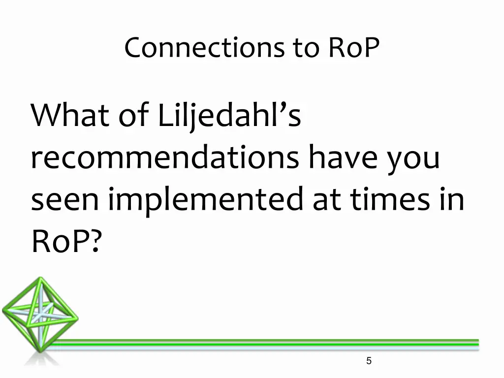 connections to rop